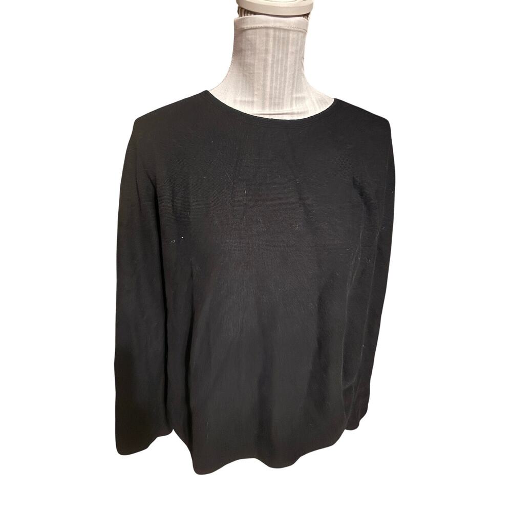 Uniqlo Black Long Sleeve Knit Crewneck Size XL